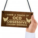 Funny Chicken Signs And Plaques Hanging Door Shed Sign