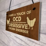 Funny Chicken Signs And Plaques Hanging Door Shed Sign