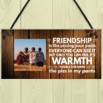 Friendship Gifts For Best Friend Personalised Photo Plaque Funny