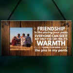 Friendship Gifts For Best Friend Personalised Photo Plaque Funny