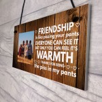 Friendship Gifts For Best Friend Personalised Photo Plaque Funny