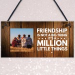 Friendship Gifts For Best Friend Personalised Photo Plaque