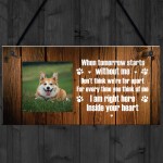 Pet Memorial Gift Personalised Pet Photo Hanging Plaque Dog