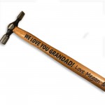 Grandad Gifts From Grandchildren Engraved Hammer Personalised