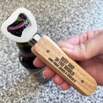 Personalisd Wooden Bottle Opener Dad Daddy Gift For Him Engraved