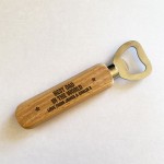 Personalisd Wooden Bottle Opener Dad Daddy Gift For Him Engraved