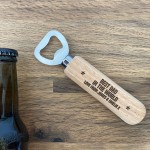 Personalisd Wooden Bottle Opener Dad Daddy Gift For Him Engraved