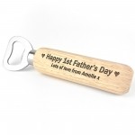 Personalised 1st First Fathers Day Gift Engraved Bottle Opener