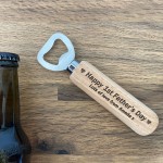 Personalised 1st First Fathers Day Gift Engraved Bottle Opener