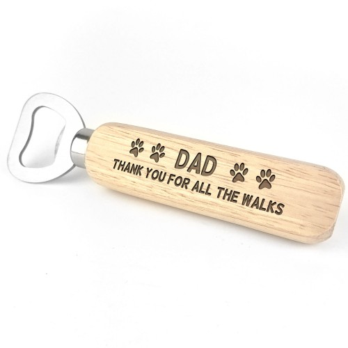 Dad Gift From Dog Engraved Bottle Opener Fathers Day Birthday