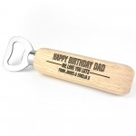 Personalised Birtday Gift For Dad Engraved Bottle Opener Gift