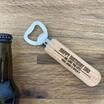 Personalised Birtday Gift For Dad Engraved Bottle Opener Gift