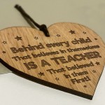 Teacher Gifts Thank You Present For End of Year Engraved Wood He