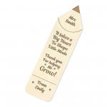 Teacher Appreciation Gifts Personalised Bookmark Thank You Gifts