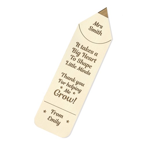 Teacher Appreciation Gifts Personalised Bookmark Thank You Gifts