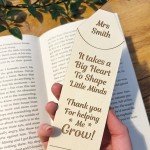 Teacher Appreciation Gifts Personalised Bookmark Thank You Gifts