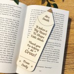 Teacher Appreciation Gifts Personalised Bookmark Thank You Gifts