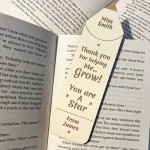 Teacher Gifts Personalised Bookmark Nursery Teacher Assistant