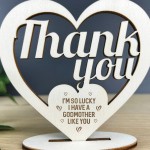 THANK YOU GIFT For Godmother Wooden Engraved Sign Birthday