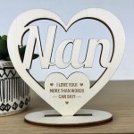 Gifts For Nan Engraved Wooden Heart Plaque Birthday Christmas