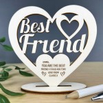 Personalised Best Friend Plaque Friendship Gift For Her Wooden