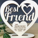 Personalised Best Friend Plaque Friendship Gift For Her Wooden