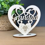 Gift For Grandad Standing Plaque Personalised Grandad Birthday