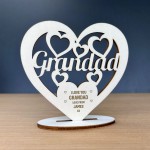 Gift For Grandad Standing Plaque Personalised Grandad Birthday