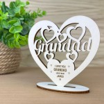 Gift For Grandad Standing Plaque Personalised Grandad Birthday