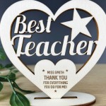 Personalised Best Teacher Thank You Nursery Teacher Gifts