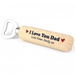 Personalised Wooden Bottle Opener Gifts For Dad Fathers Day Gift