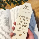 Teacher Gifts Personalised Wood Bookmark Teacher Gifts For Women