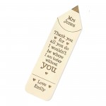 Thank You Gift For Teacher Wood Bookmark Teacher Gifts For Women