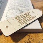 Best Childminder Gifts Wood Bookmark Thank You Gift For Him Her