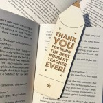 Nursery Teacher Gifts Wood Bookmark Thank You Gift For Him Her