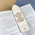  Teacher Gifts Wood Bookmark Thank You Gift For Him Her