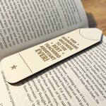 Teaching Assistant Gift Wood Bookmark Thank You Gift For Him Her