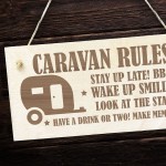 Funny Caravan Rules Sign Novelty Plaque Welcome Sign