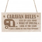 Funny Caravan Rules Sign Novelty Plaque Welcome Sign