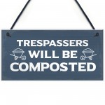 Funny Garden Sign Hanging Wall Door Sign Garden Shed Plaque