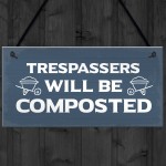 Funny Garden Sign Hanging Wall Door Sign Garden Shed Plaque