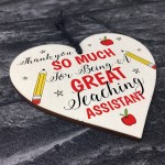 Teacher Gifts For Women Men Wood Heart Teacher Appreciation Gift