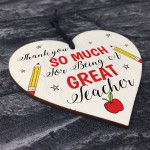 Thank You Teacher Gifts Wood Heart Teacher Appreciation Gifts