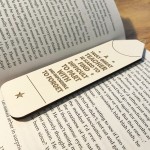 Teacher Gifts For Men And Women Poem Wood Bookmark Thank You