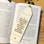 Teacher Gifts For Men And Women Poem Wood Bookmark Thank You