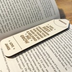 Personalised Best Childminder Gift Engraved Wood Bookmark