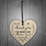 Personalised Thank You Gift For Flower Girl Heart Wedding Gift