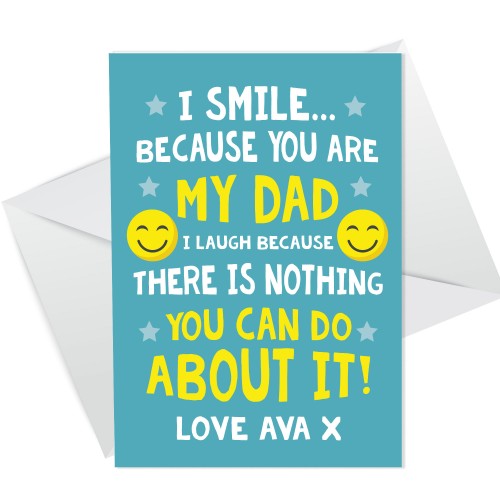 Funny Fathers Day Card Funny Dad Birthday Card Personalised