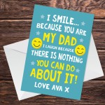 Funny Fathers Day Card Funny Dad Birthday Card Personalised