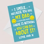 Funny Fathers Day Card Funny Dad Birthday Card Personalised